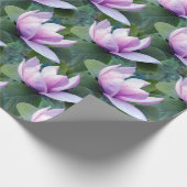 Papier Cadeau Motif de fleurs Magnolia (Coin)