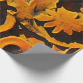 Papier Cadeau Motif de fleurs rustiques (Coin)
