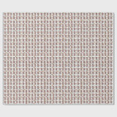 Papier Cadeau Motif de fleurs séchées sur mesure (Plat)