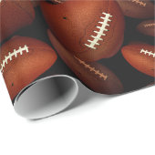 Papier Cadeau Motif de football (Coin rond)