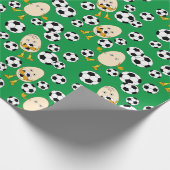 Papier Cadeau Motif de football Egghead (Coin)
