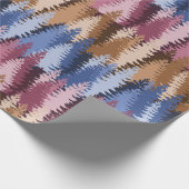 Papier Cadeau Motif de forêt de pins en couches (Coin)