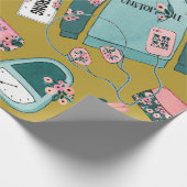 Papier Cadeau Motif de forme physique pour filles (Coin)