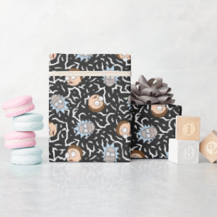 Papier Cadeau Motif de foudre Rick et Morty