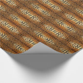 Papier Cadeau Motif de fourrure de tigre (Coin)