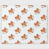 Papier Cadeau Motif de Fox (Plat)