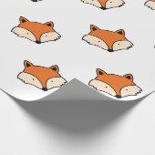 Papier Cadeau Motif de Fox (Coin)