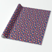 Papier Cadeau Motif de fraise (Déroulé)