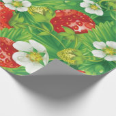 Papier Cadeau Motif de fraises (Coin)