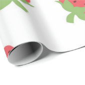 Papier Cadeau Motif de fraises (Coin rond)