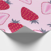 Papier Cadeau Motif de fraises (Coin)