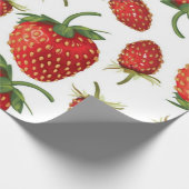 Papier Cadeau Motif de fraises (Coin)