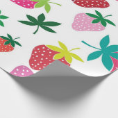 Papier Cadeau Motif de fraises (Coin)