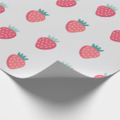 Papier Cadeau Motif de fraises (Coin)