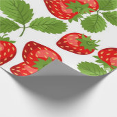 Papier Cadeau Motif de fraises (Coin)