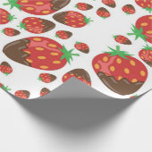 Papier Cadeau Motif de fraises (Coin)