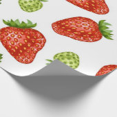 Papier Cadeau Motif de fraises (Coin)