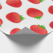 Papier Cadeau Motif de fraises (Coin)