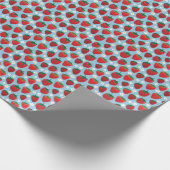 Papier Cadeau Motif de fraises sucrées (Coin)
