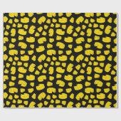 Papier Cadeau Motif de fromage jaune (Plat)