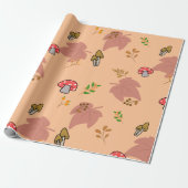 Papier Cadeau Motif de fruit pastèque tropicale (Déroulé)