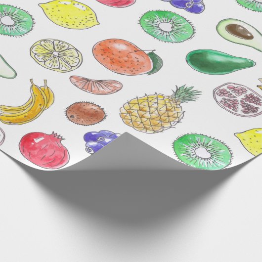 Papier Cadeau Motif de fruits (Coin)