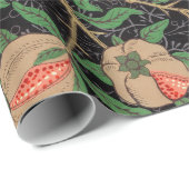 Papier Cadeau Motif de fruits (Coin rond)