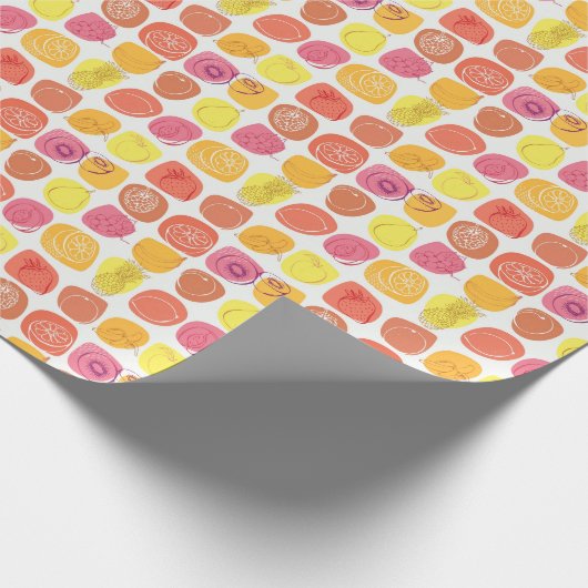 Papier Cadeau Motif de fruits (Coin)