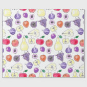 Papier Cadeau Motif de fruits (Plat)
