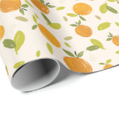 Papier Cadeau Motif de fruits cuits à la chair (Coin rond)