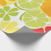 Papier Cadeau Motif de fruits d'agrumes (Coin)