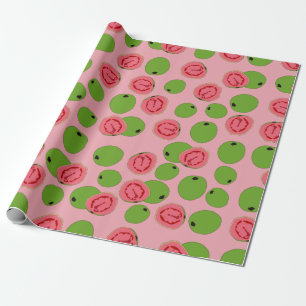 Papier Cadeau Motif de fruits de goyave