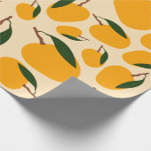 Papier Cadeau Motif de fruits d'été Mango (Coin)