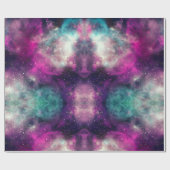 Papier Cadeau Motif de Galaxie cosmique céleste (Plat)