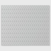 Papier Cadeau Motif de géométrie abstraite gris clair (Plat)