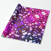 Papier Cadeau motif de géoode rose Abstrait (Déroulé)