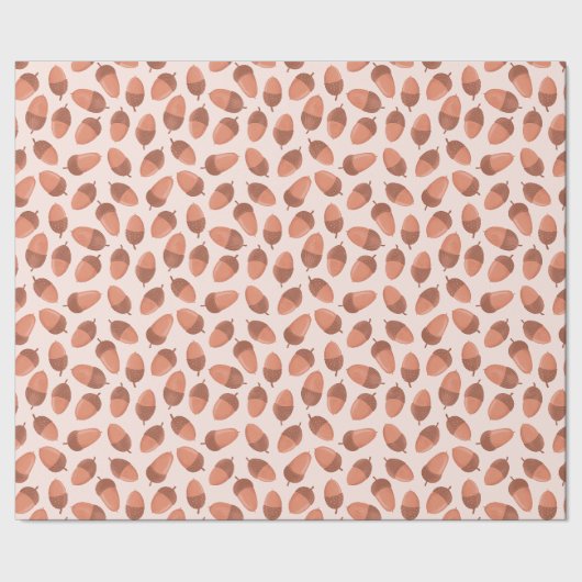 Papier Cadeau Motif de gland (Couture)