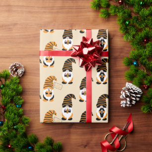 Papier Cadeau Motif De Gnomes, Halloween Gnomes Trick Ou Treat