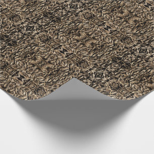 Papier Cadeau Motif de graines de tournesol