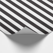 Papier Cadeau Motif De Grandes Blancs Et Noires (Coin)