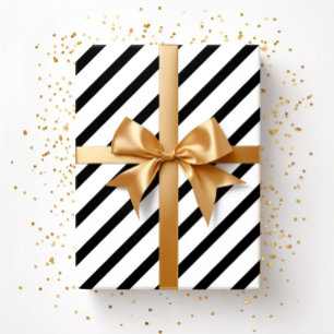 Papier Cadeau Motif De Grandes Blancs Et Noires
