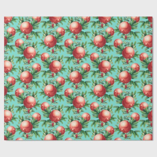 Papier Cadeau Motif de grenade (Plat)