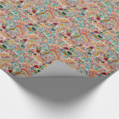 Papier Cadeau Motif de gribouillage (Coin)