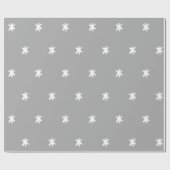 Papier Cadeau Motif de gris et de blanc moderne (Plat)