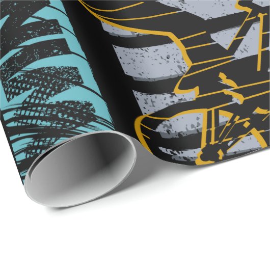 Papier Cadeau motif de grunge sans soudure Abstrait. Mode de sty (Coin rond)