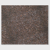 PAPIER CADEAU MOTIF DE HARICOTS DE CAFÉ (Plat)