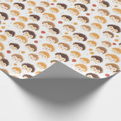 Papier Cadeau Motif de hérisson mignon (Coin)