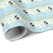 Papier Cadeau motif de héron bleu Thunder_Cove (Coin rond)