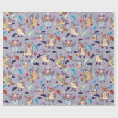 Papier Cadeau Motif de hibl (Plat)