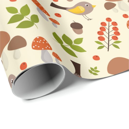 Papier Cadeau Motif de hibl (Coin rond)